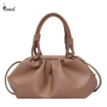 FUNMARDI, повседневные дамские сумки с пельменем, в форме облака, плиссированные сумки через плечо для женщин,, мягкие сумки на плечо из искусственной кожи, WLHB2134