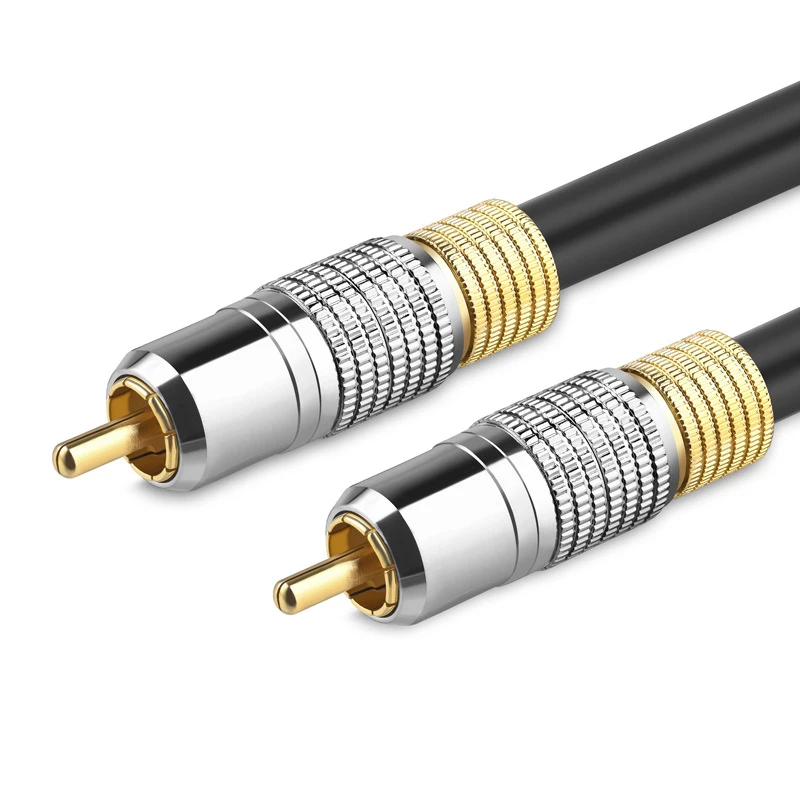 Цифровой коаксиальный кабель SPDIF 75 Ом Hi Fi 5 1 аудиокабель для ТВ DVD плеера звуковой