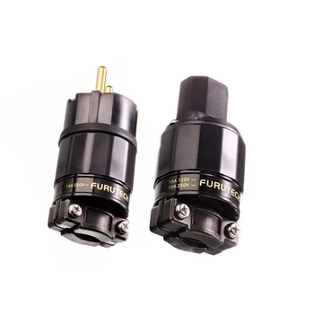 

HIFI furutech fi-e11 (g) /fi-11-n1 (R) power plug rhodium end Schuko konektor IEC 15A/ 125V 16A/ 250V matiur