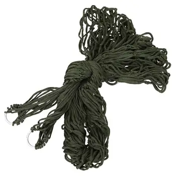 

Deep Green Nylon Hammock Hanging Mesh Sleeping Bed Swing Outdoor Camping Travel