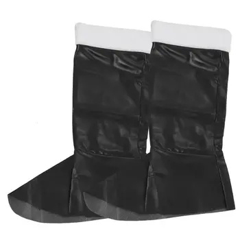 

Santa Boot Covers single boots, long plush edge soles, no soles