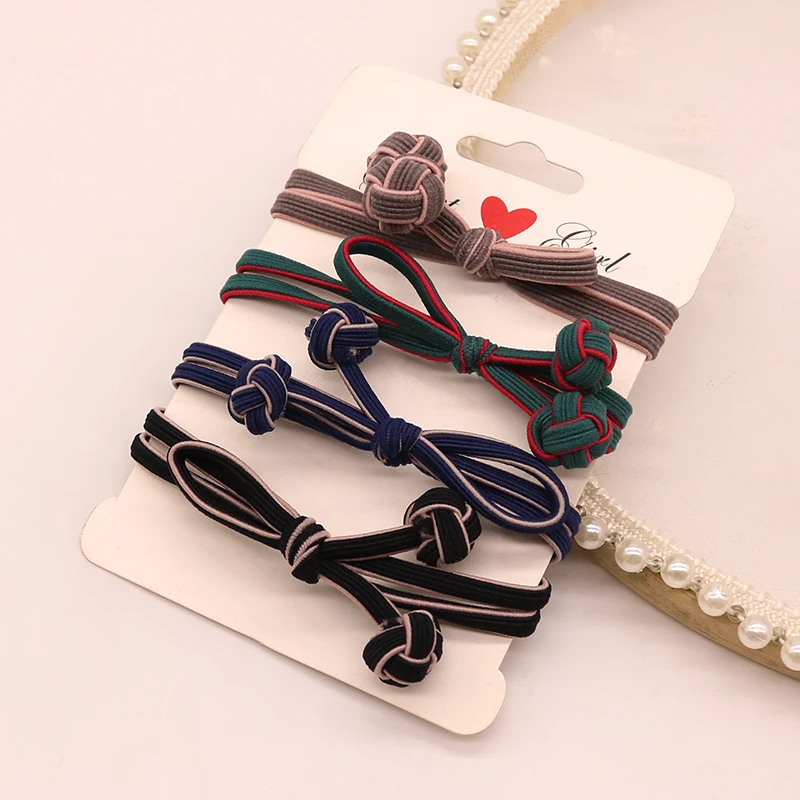 Sempli High Quality Elastic Band Tight Durable Gums for Woman Girls Strong Sweet Hair Bands Christmas Rubber Bands Accessories