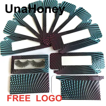 

New spot wholesale 50/100ps lashes box soft paper eyelashes packaging for 5D mink eyelashes paper box empty makeup free logo