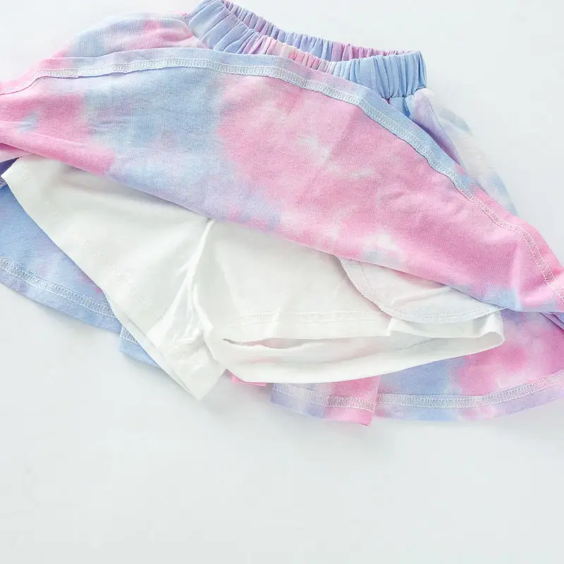 Tshirt Skirt Clothes Tops Set for Big Kids Baby Tall Girls for 10 11 12 13 14 15 16 Years Old 150cm 160cm Height 2Pcs