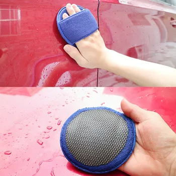 

Car wash Car Grinding Gloves Round Car Wash Beauty Grinding Cloth Decontamination Gloves car cleaning tools полироль для авто