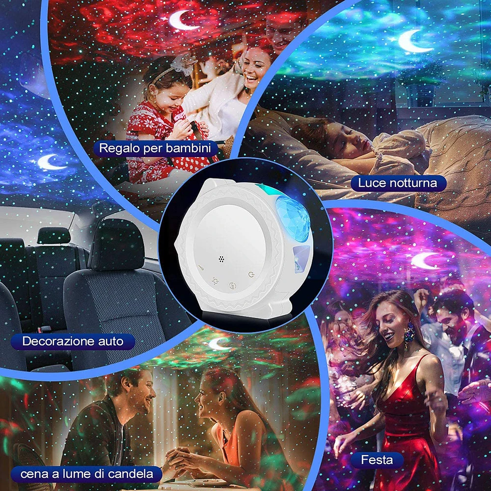 nite light Star Starry Sky Galaxy Projector Party Night Light For Home Decor Christmas Smart Life Kid Gift Romantic Projection LED Lamp wall night light