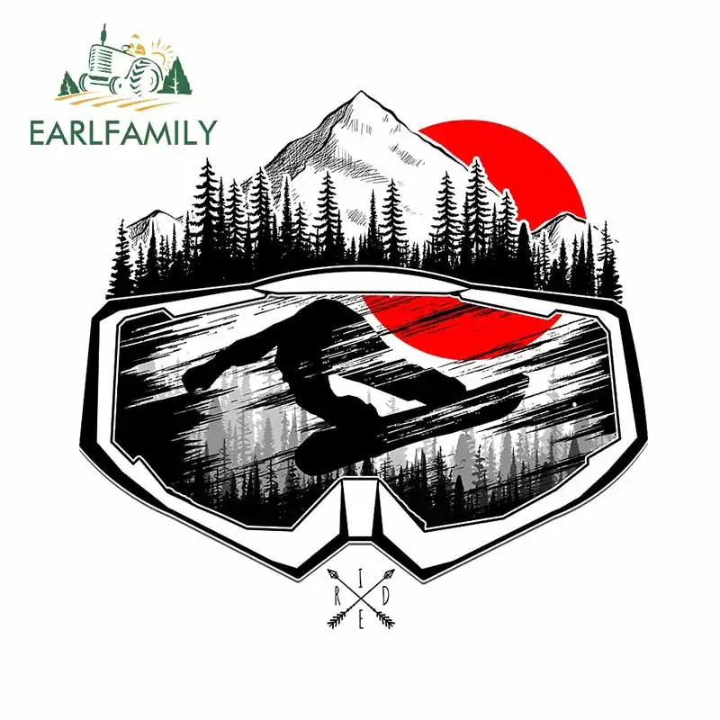 EARLFAMILY 13 см маска для сноуборда Campervan автомобильные наклейки s аниме аксессуары