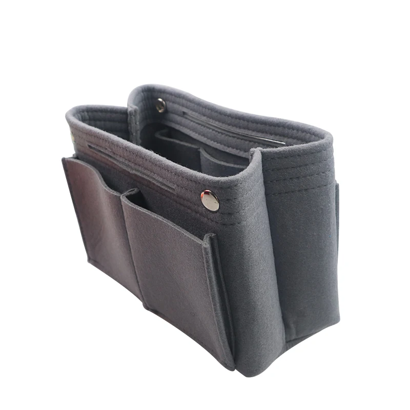  1PC Felt Fabric Cosmetic Bag Travel Multifunction Handbag Cosmetic Organizer Purse Insert Bag Felt 