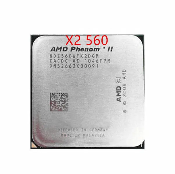 Бесплатная доставка процессор AMD Phenom II X2 560 3 ГГц 6 Мб L3 кэш-памяти разъем AM3 PGA938 |
