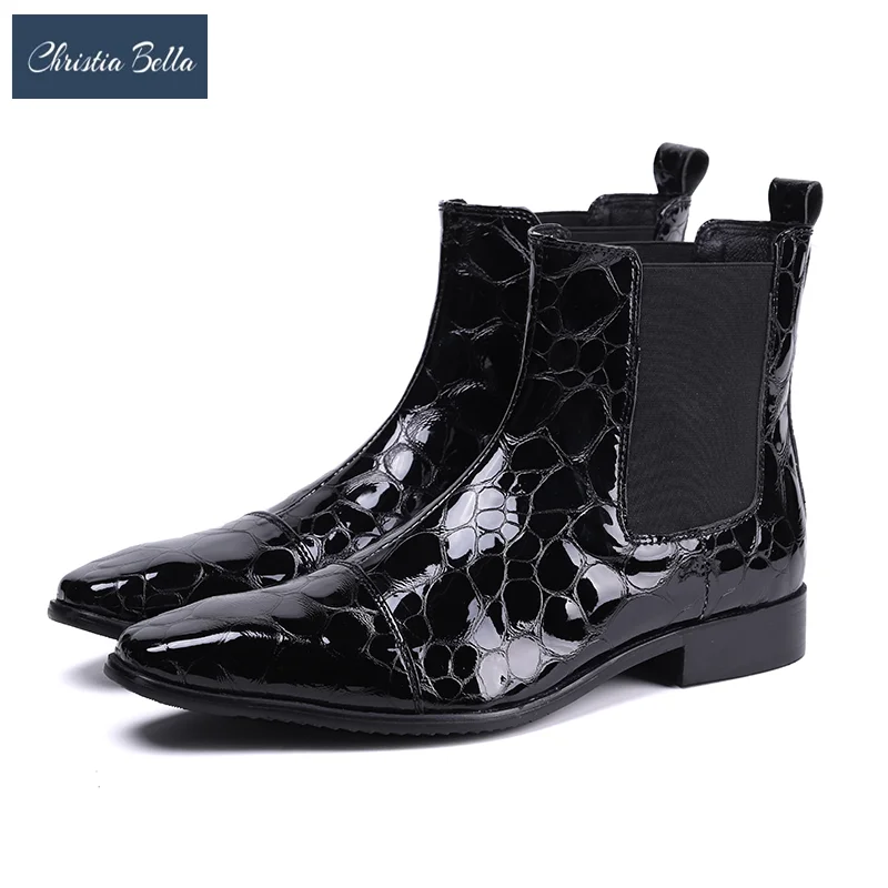 即納可 Christia Bella 英国のメンズイブニングブーツ フォーマルな足首の靴 大きいサイズ 展示品 Men S Shoes Axesandalesraleigh Com