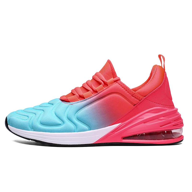 Мужские кроссовки для бега с воздушной подушкой, пара спортивных кроссовок, удобные спортивные кроссовки, 8 цветов, уличная прогулочная обувь - Цвет: W red 280-1