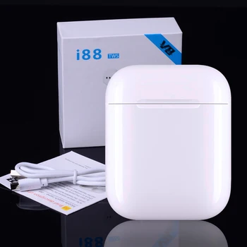 

I88 TWS Mini Air Smart Sensor Pop-up super copy 1:1 Bluetooth Wireless Earphone Separate Use Bass EarPhones PK I10 I20 I30 I60