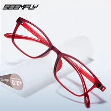 SEEMFLY 34/53 мм унисекс 100-400 градусов очки для чтения оф смолы увеличительные пресбиопические очки иглы Лупа подарки родителей