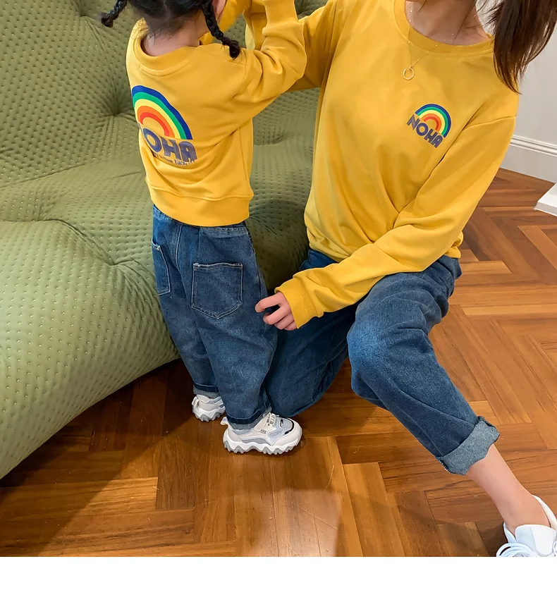 Boy Girl Jeans Women Man Denim Trousers 
