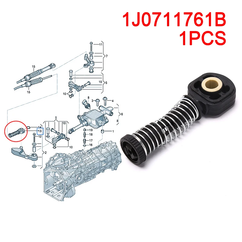

1PCS Car vehicle Manual Tranmission Shaft Gear Lever Selector Cable 1J0711761B