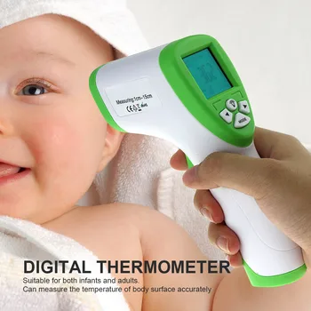 

Digital Thermometer Infrared Baby Adult Forehead Non-Contact Thermometer Forehead Hand Infrared Thermometer With Lcd Backlight