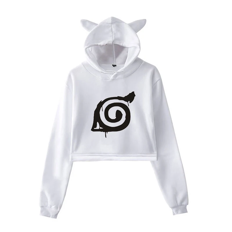 kpop clothes 20 Sudadera Mujer героя аниме «Наруто дизайн световой Для женщин толстовки кошачьими ушками Толстовка KPOP одежда в стиле Харадзюку для девочек кавайное худи с капюшоном Femme - Цвет: kpop clothes 20