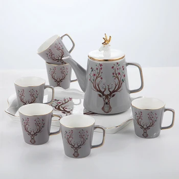 

Luxury Tea Pot Set Package Business Gift Box Packaging Home Kung Fu Tea Set Teapot Set Tray