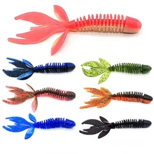 Soft Bait 8cm/2.95g Special-shaped Flower Tail Soft Bait 12 Color Simulation Fishing Bait Bionic Bait