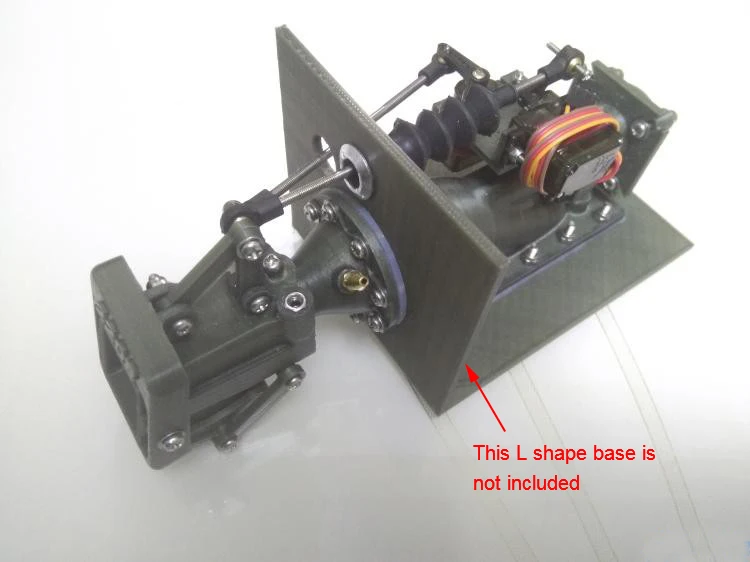 

17mm Small Water Jet Spray Thruster Forward/Backward 3D Printing Reversible Spray For DIY RC Speed Boat Model