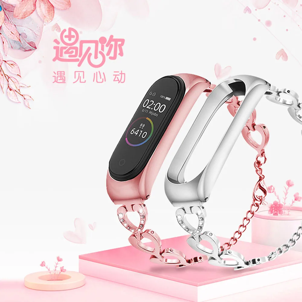 Алмазный браслет для спортивной камеры Xiao Mi 5 и 3 4 Нержавеющая сталь