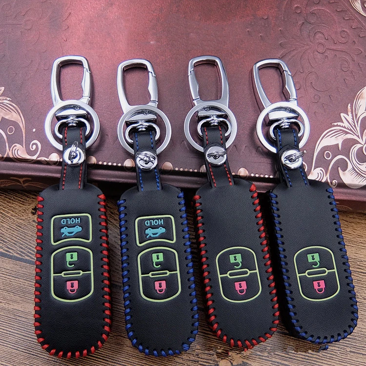 Подходит для Mazda key bag Angkesaila key набор Mazda CX-4 Artez CX-5 кожаная ручная швейная сумка для ключей