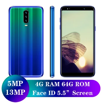 

android mobile phones Quad core Global smartphones A21s 4G RAM 64G ROM 5.5" IPS 13MP Face ID unlocked 2SIM cheap celulares