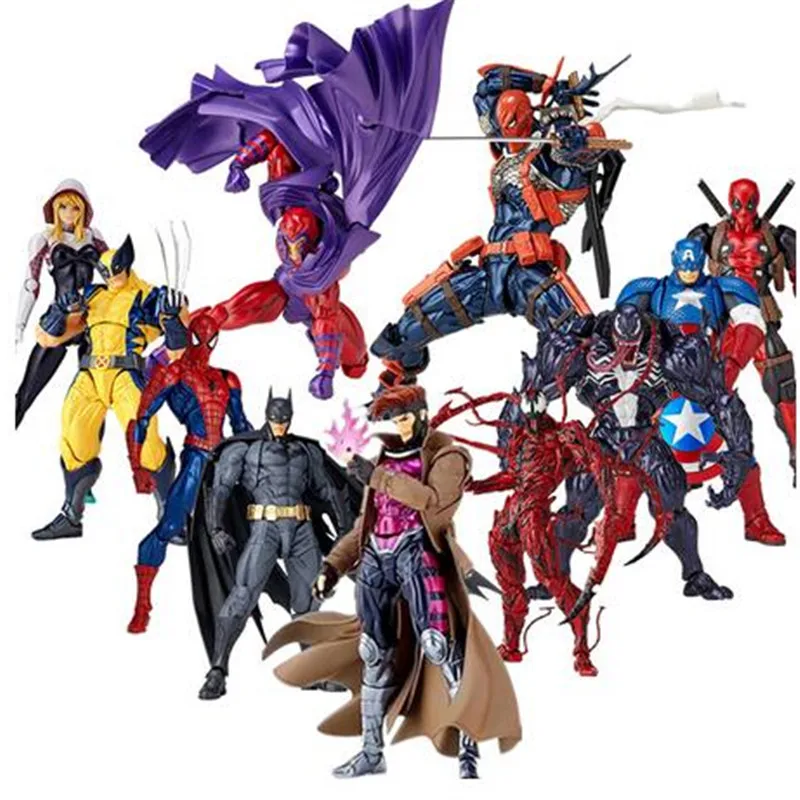 X-Men Росомаха Дэдпул Logan Howlett GAMBIT X-MEN Magneto Batman Dark Knight DC потрясающая фигурка Ямагути