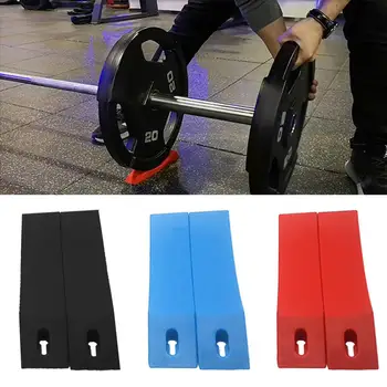 

2Pcs Thicken Weightlifting Silicone Mat Barbell Dumbbell Training Anti-Slip Protection Pad Cushion For Body Building