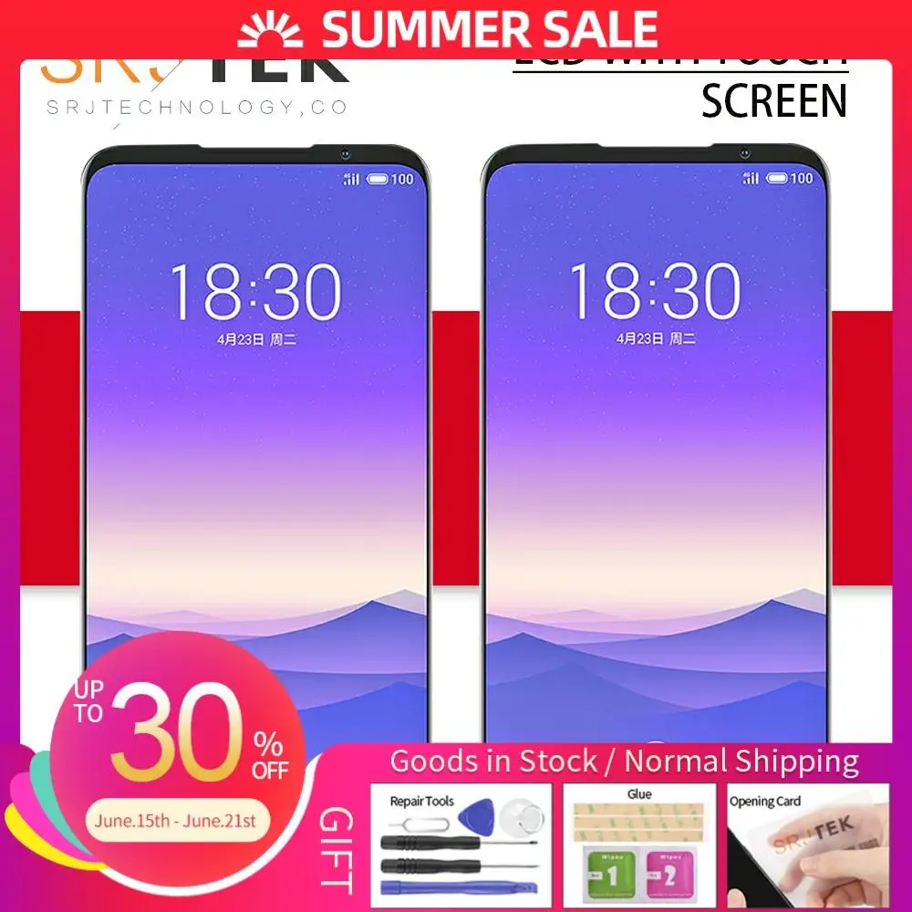 TEST For Meizu 16 16th M882Q LCD Panel 16S Touch Plus Screen Digitizer Sensor Glass 16X Display | Мобильные телефоны и