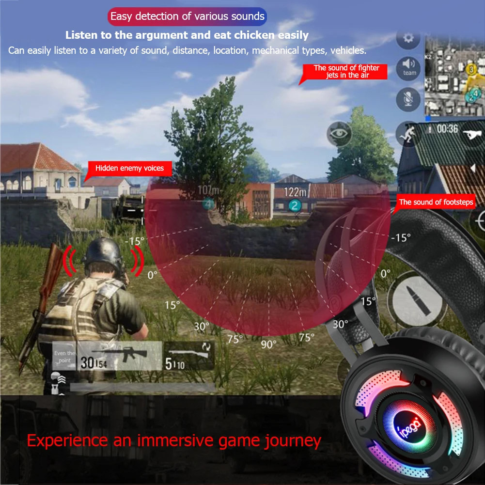 Stereo Wired Headphone Practical Multi functional Durable Gaming Headset with Microphone for PS4 Xbox One N Switch