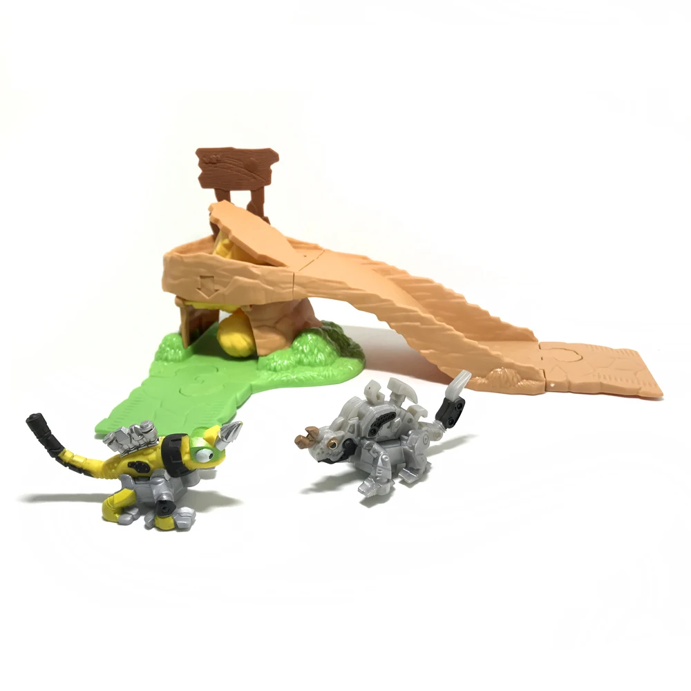 Dinosaurier Modellbahn Dinotrux Dinosaurier LKW aktive Dinosaurier Spielzeug auto mehrere Szenen können Kinder Mini Spielzeug Geschenk 1:64 zusammenbauen