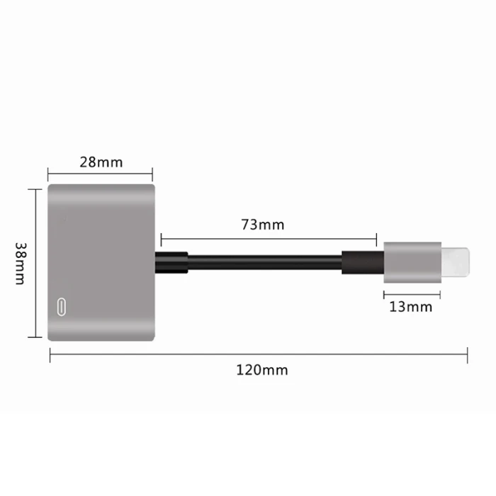 Совместимый с Apple HDMI адаптер металлический корпус 1080P цифровой AV конвертер PUO88