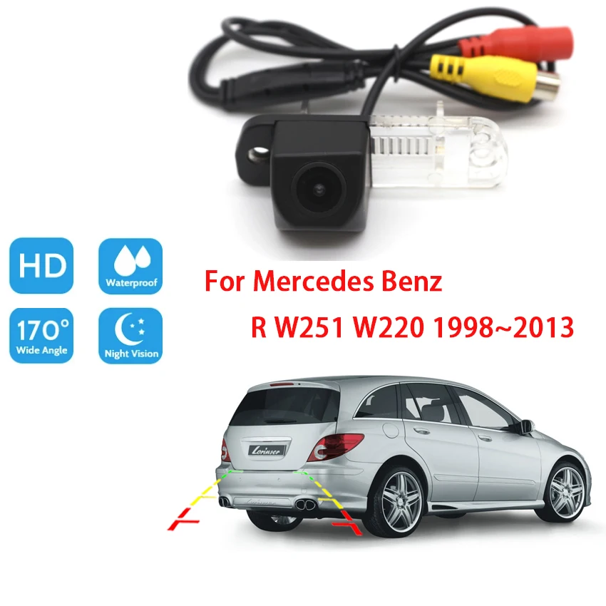 Автомобильная камера заднего вида для Mercedes Benz R W251 W220 1998-2013 CCD full HD ночное видение