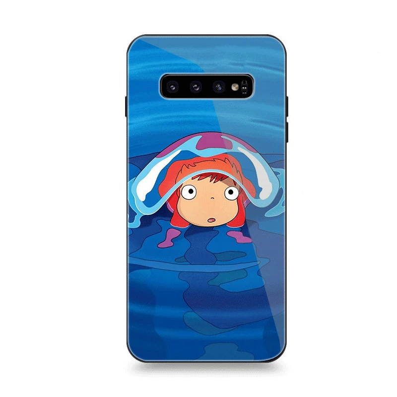 Мобильный чехол для телефона Стекло для samsung A10 A20 A30 A40 A50 A60 A70 S7 край S8 Plus Note 8 9 S10 крышка Поньо и сосукэ - Цвет: G5