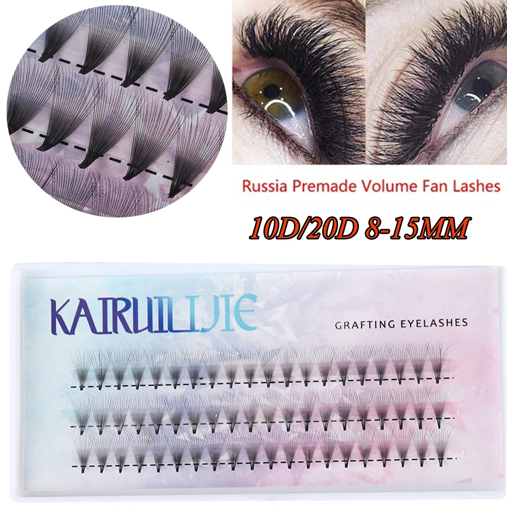 60 Cluster 10D 20D Wimper Extensions 0.07 Mm Dikte Fuax Mink Wimpers Wimper Make Individual Lashes Dikke Stijl