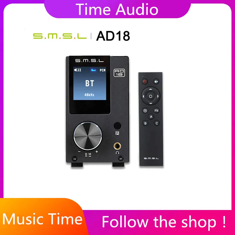 SMSL AD18 усилитель Bluetooth аудио цифровой 4 2 USB DAC плеер Hifi мощности 1 Стерео