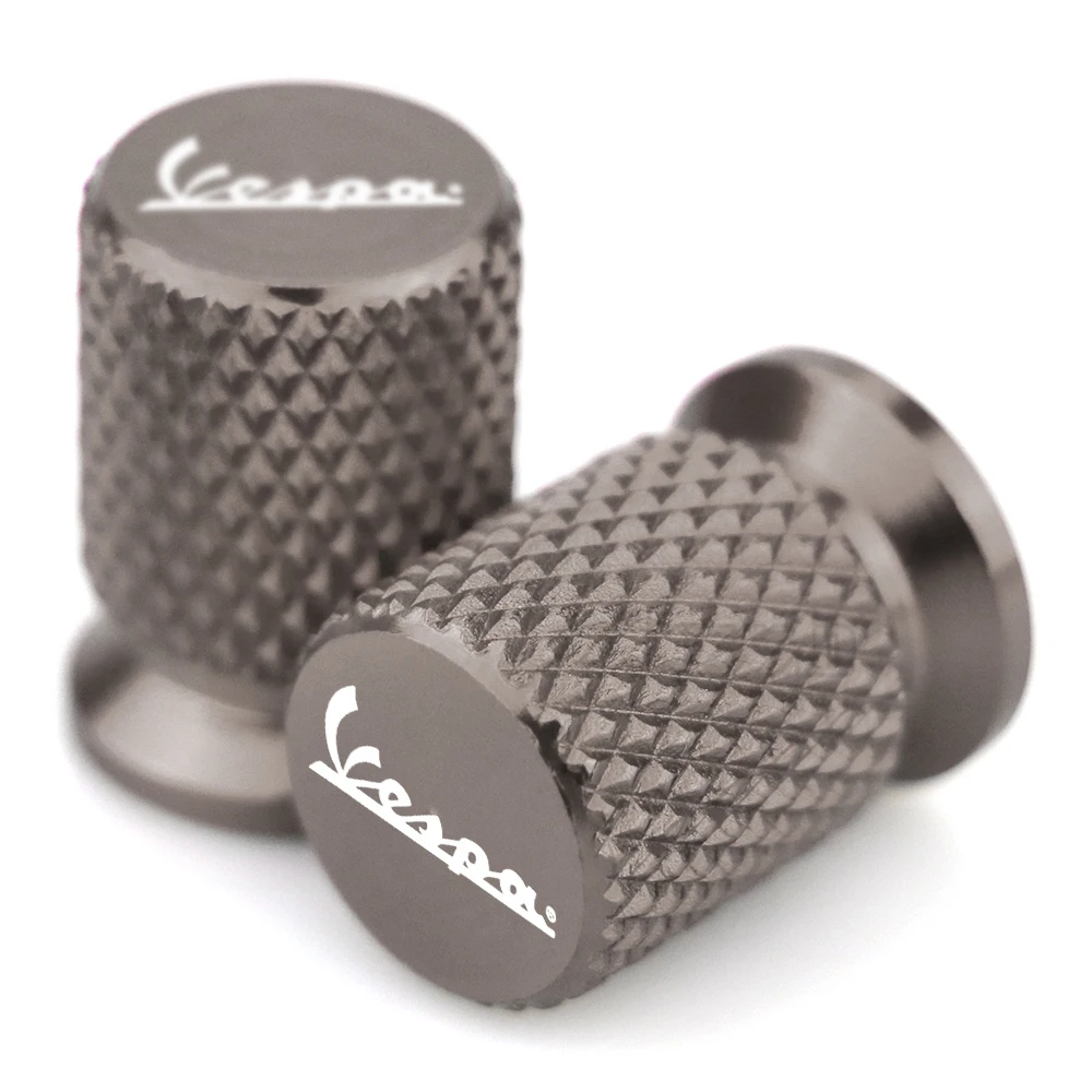 Titanium CNC алюминиевые шины клапан воздушный порт крышка крышки мотоцикла аксессуары для Piaggio Vespa GTS GTV LX 60 125 250 300 Primavera Sprint - Цвет: Titanium