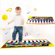 Мини-пианино для детей, коврик для фортепиано, музыкальное одеяло, игровое одеяло, сенсорное одеяло для родителей и детей, головоломка для раннего образования, складная детская музыка