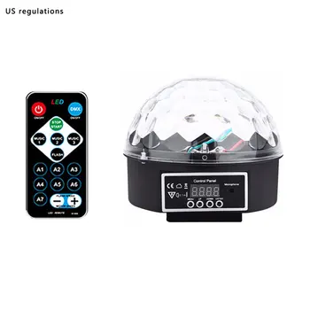 

Crystal Magic Ball Led Stage Lamp Remote Control Disco Laser Light Party Lights Sound Control DMX Lumiere Laser
