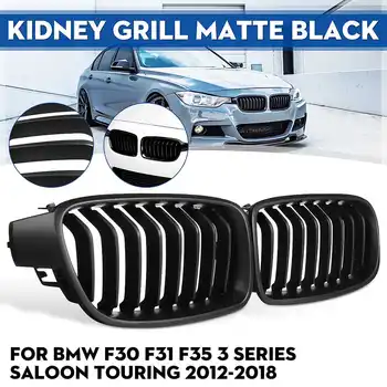 

Pair Front Kidney Grill Grilles Matte Black Replacement For BMW F30 F31 F35 3 Series 2012 2013 2014 2015 2016 2017 Car Styling