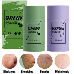 Green Tea Mask Eggplant Deep Cleaning Face Mask Pores Shrink Dirt Moisturizing Hydrating Whitening Face Skin Care Beauty Tools