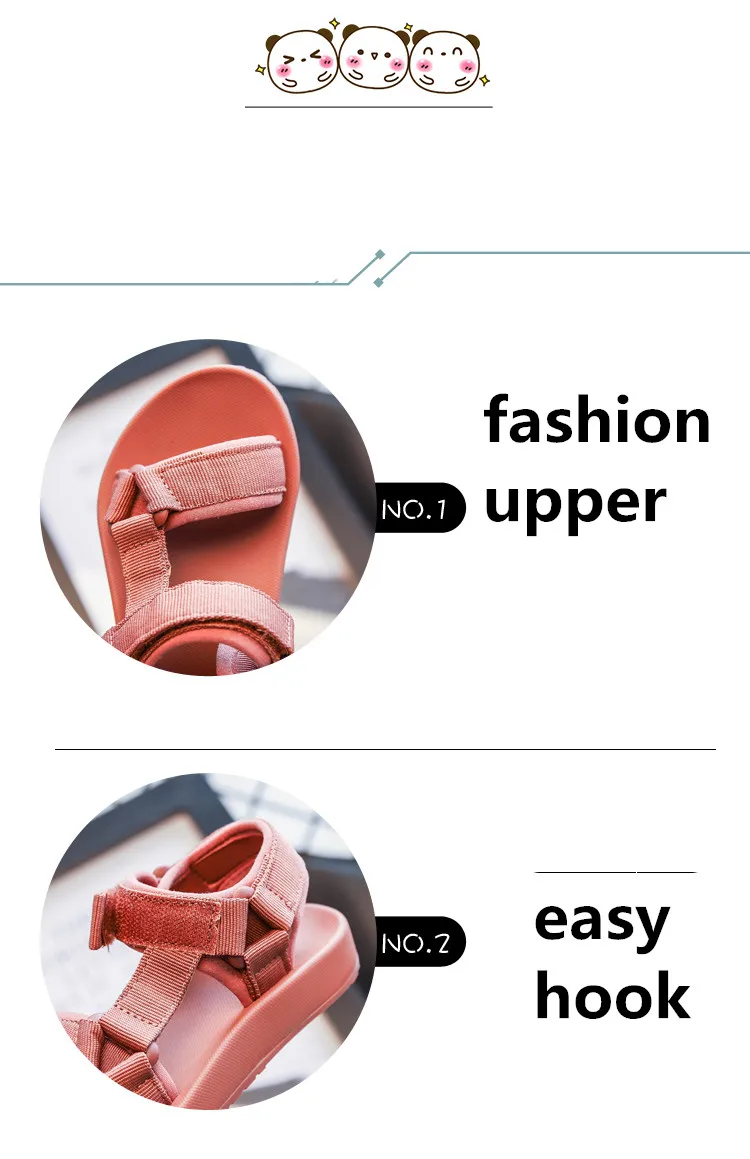 Kid Shoes Summer Style Children Sandals Girls Princess Breath Light  Shoes Kids Flat Sandals Baby Girls Roman Easy Hook Shoes
