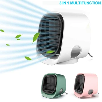 

Mini Portable Air Conditioner Multi-function Humidifier Purifier USB Desktop Air Cooler Fan with Water Tank Home 5V