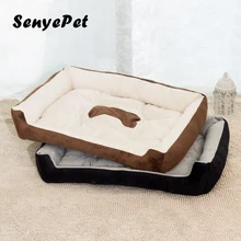 Кровать для собак, мягкий диван для больших собак, с рисунком кости, удобная кровать для маленьких, больших, средних домашних животных, гнездо