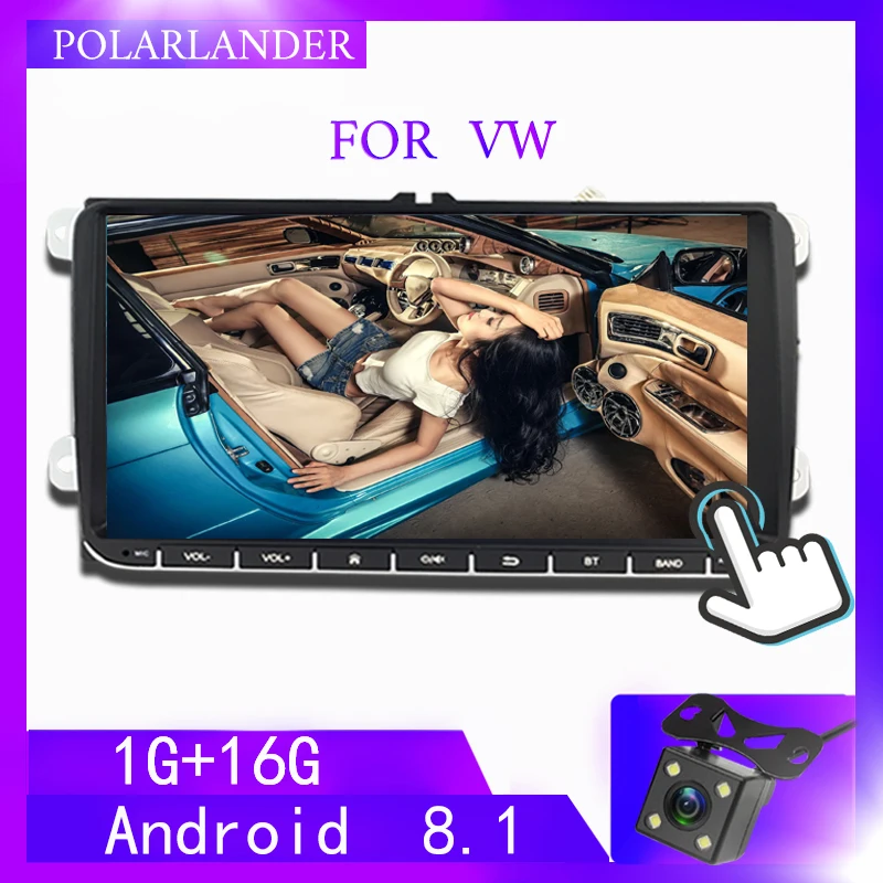 MP5 плеер 2 Din 9 &quotдля Bora Golf VW Polo Passat B6 B7 Touran Android Mirror Link мультимедиа стерео радио GPS