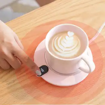 

Cup Warmer Heating Mat Pad USB Auto Constant Temperature Coffee Mug Warmer for Home Office Milk Coffee Mug Warmer