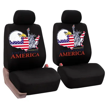 

KBKMCY Flag Styling Car Seat Covers Fit Most Cars Decorate Protect Seats Car Seat Protector For Toyota Car Accessories