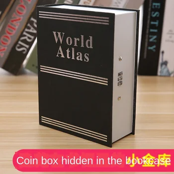 

Creative Cute Coin Bank Dictionary Safe Book Fuse Box Password Suitcase Mini Savings Bank Iron Box with Lock Metal