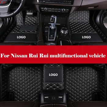

Auto Waterprof Accessories Leather Floor Liners Carpets LHD Car Floor Mats For Nissan Rui Rui multifunctional vehicle